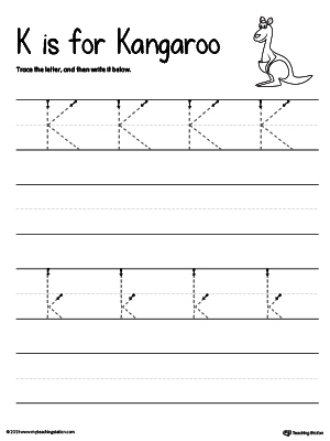 Free Kindergarten Writing Worksheets - Learning to write the alphabet.